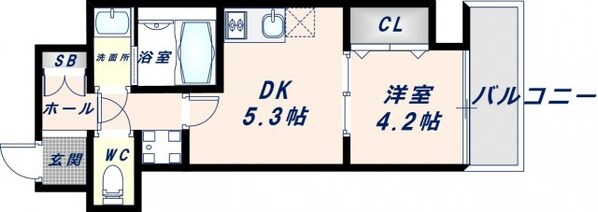 ガルデニア高井田の物件間取画像